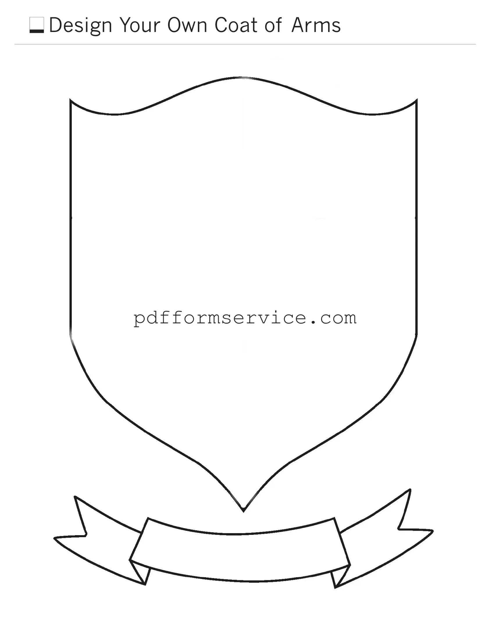 Free Coat Of Arms PDF Form